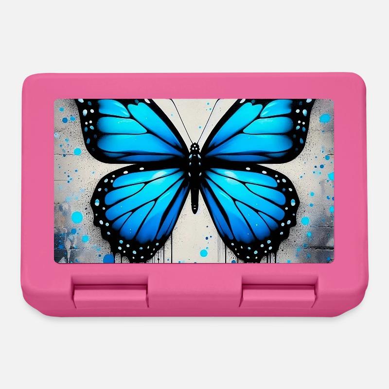 Schmetterling - Brotdose - Pink