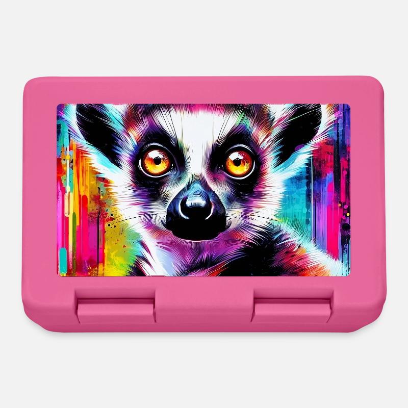 Lemur - Brotdose - Pink