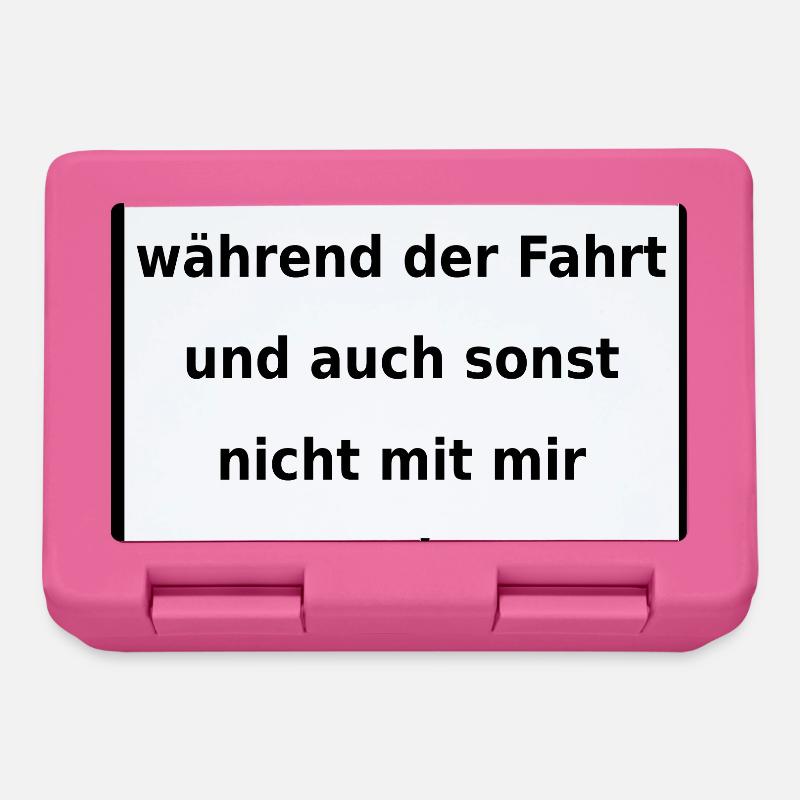 Genereller Warnhinweis. (black/white) - Brotdose - Pink