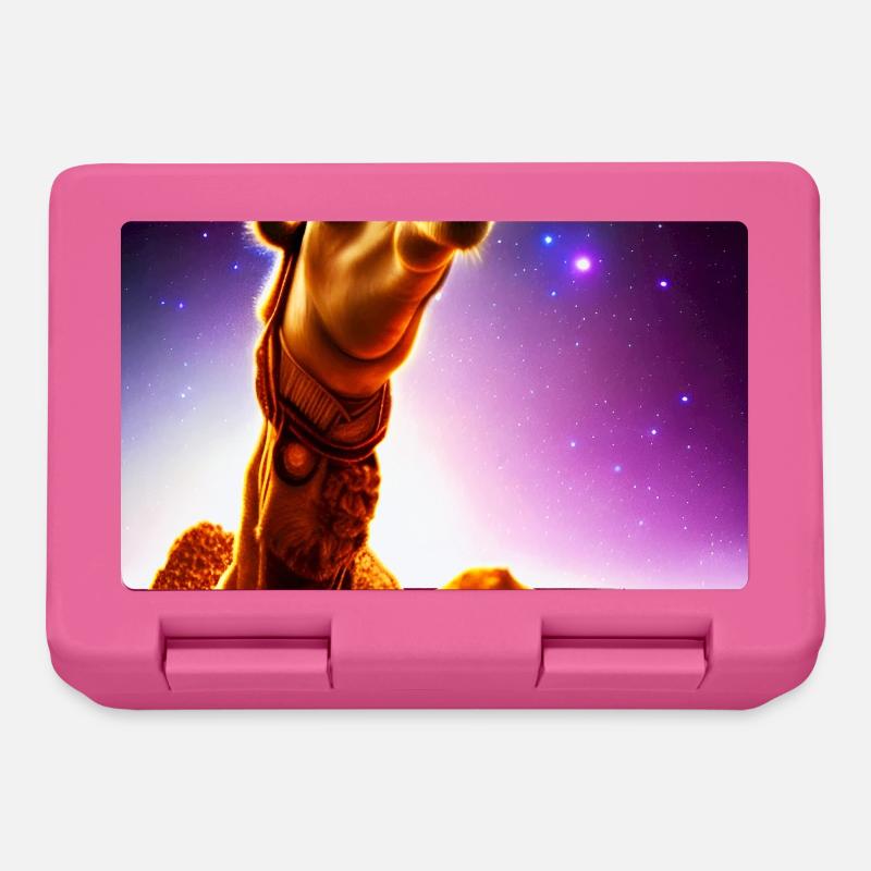 Dromedar Kamel - Wüstenschiff - Brotdose - Pink