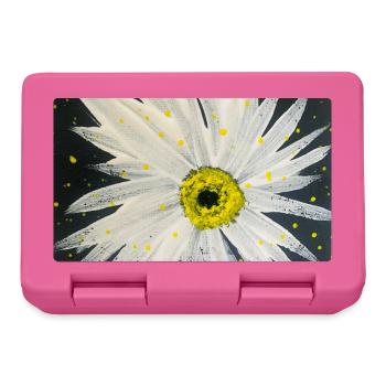 Edelweiss-black-white design - Lunchbox - pink - Front