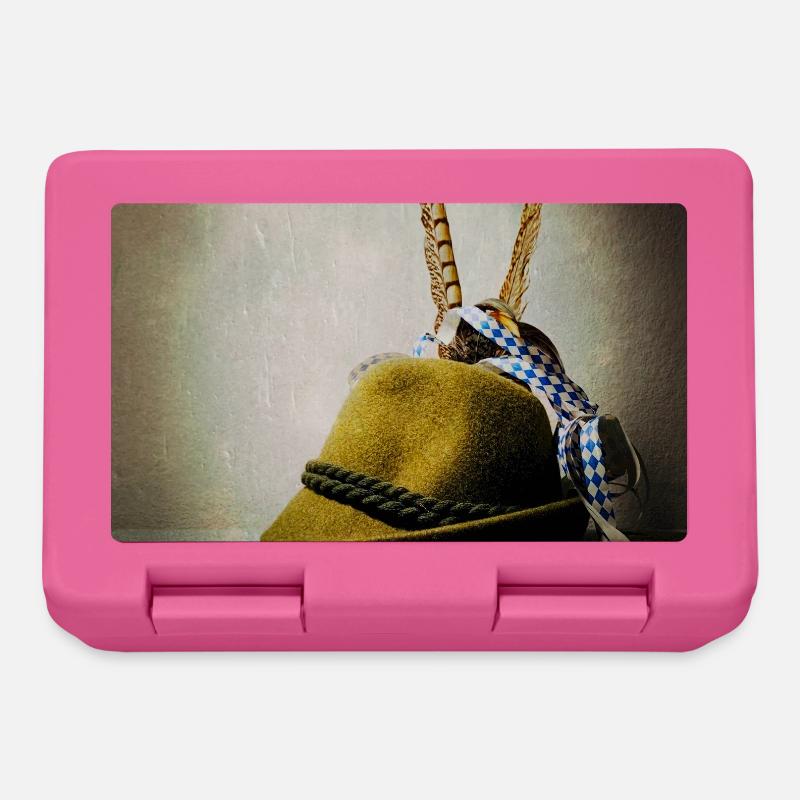 Alpine hat with feather band - Lunchbox - pink