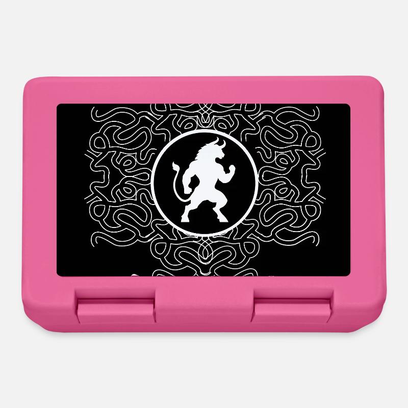 Minotaur White - Lunchbox - pink