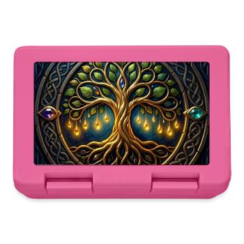 Mystic Tree mit Juwelen und Knoten - Brotdose - Pink - Vorne