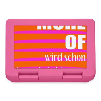 Optimismus Erfolg - Brotdose - Pink - Vorne