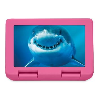 Requin souriant sous l’eau - Boîte à goûter - rose - Devant