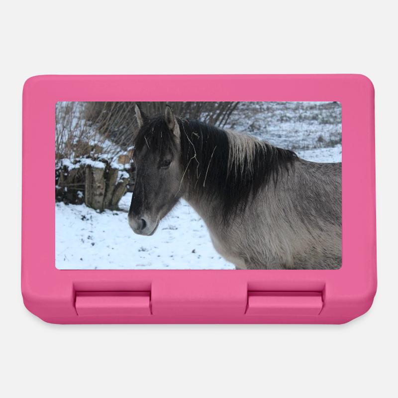 Affiche Cheval Cheval - Boîte à goûter - rose