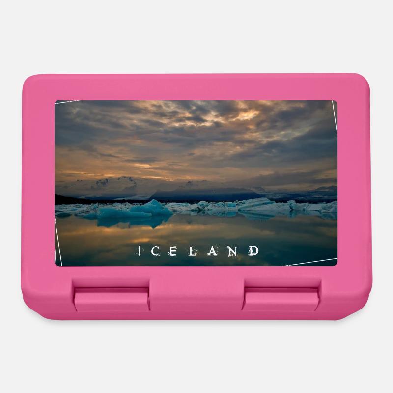 Islande Jökulsárlón - Boîte à goûter - rose