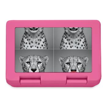 Geparde Gepard - Brotdose - Pink - Vorne