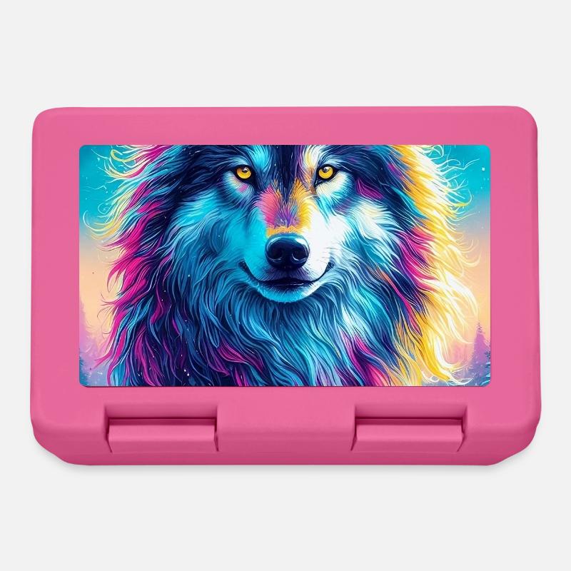 Wolf - Lunchbox - pink
