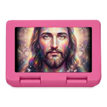 Jesus Christus Ich segne Dich - Brotdose - Pink - Vorne