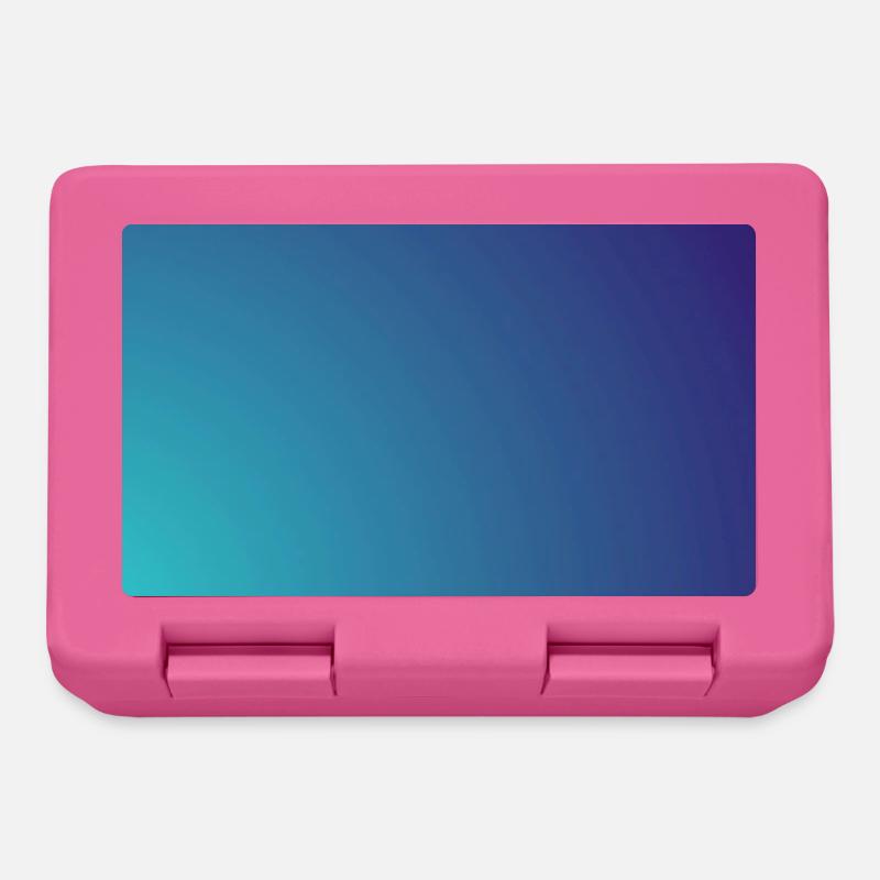 Kreisender Cyan-Violett Gradient - Brotdose - Pink
