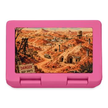 Entdecken Sie Outback von Coober Pedy in Australien - Brotdose - Pink - Vorne
