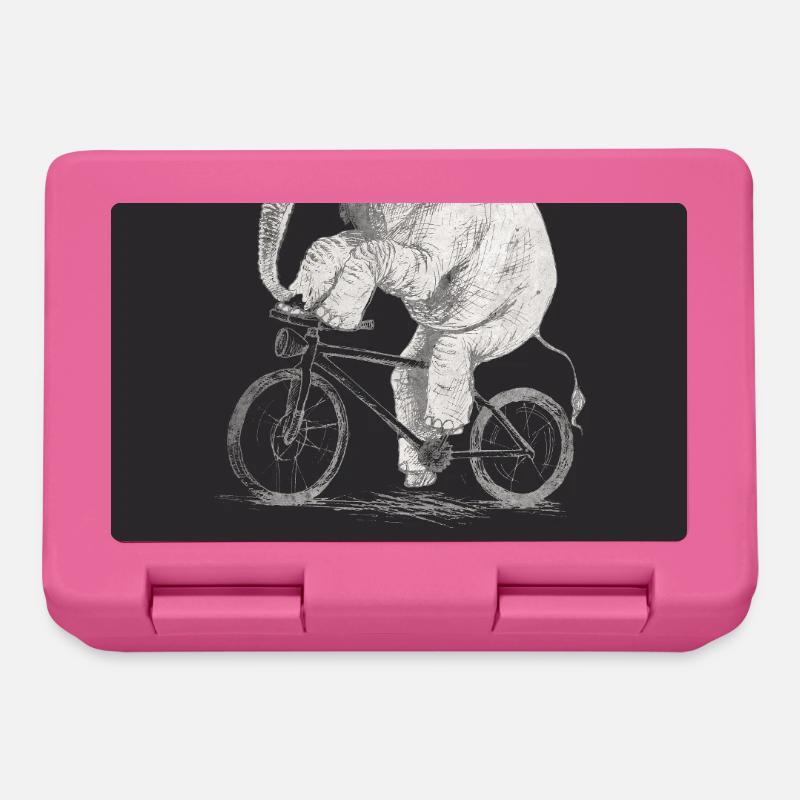 Le vélo, c’est mon cardio - Boîte à goûter - rose