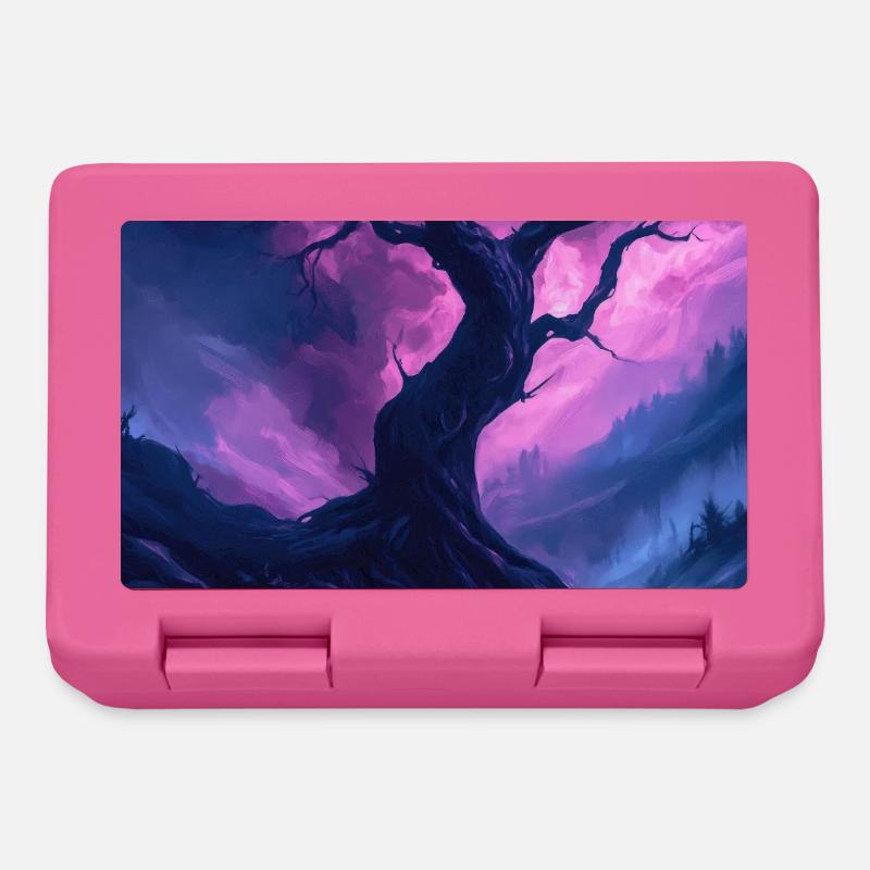 Dark fantasy illustration - Boîte à goûter - rose
