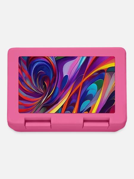 Abstrakte Kunst - Brotdose - Pink