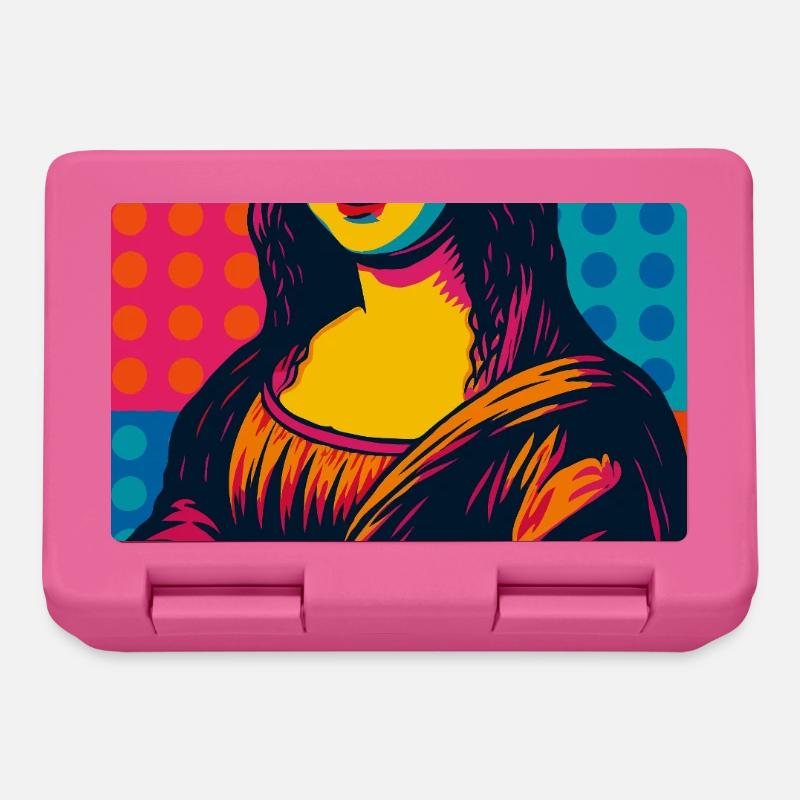 Mona Lisa Pop Art - Boîte à goûter - rose