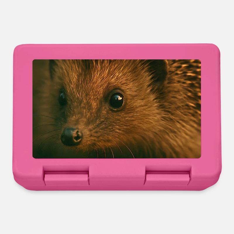 Animaux - Hérisson - Boîte à goûter - rose