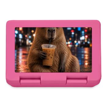 Urban Coffee Capybara - Brotdose - Pink - Vorne