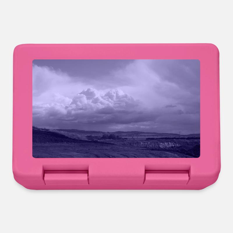 Paysage de brouillard de lavande - Boîte à goûter - rose