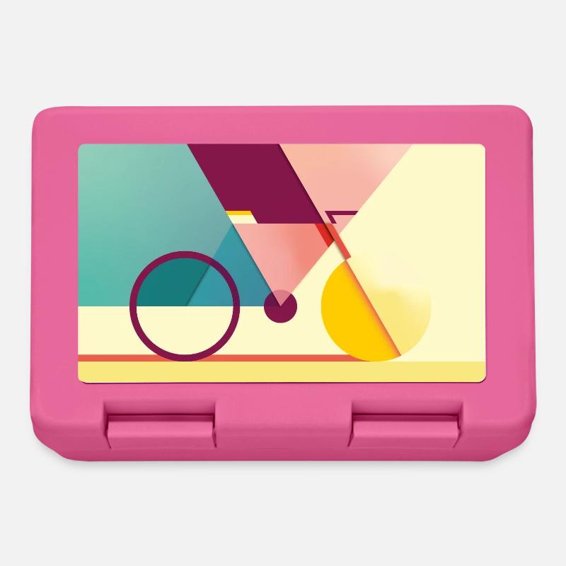 Geometric wheel - Lunchbox - pink
