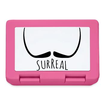 Surreal - surreal mustache - Lunchbox - pink - Front