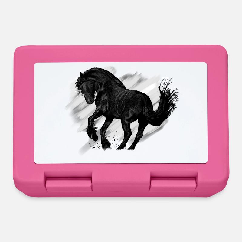 cheval - Boîte à goûter - rose