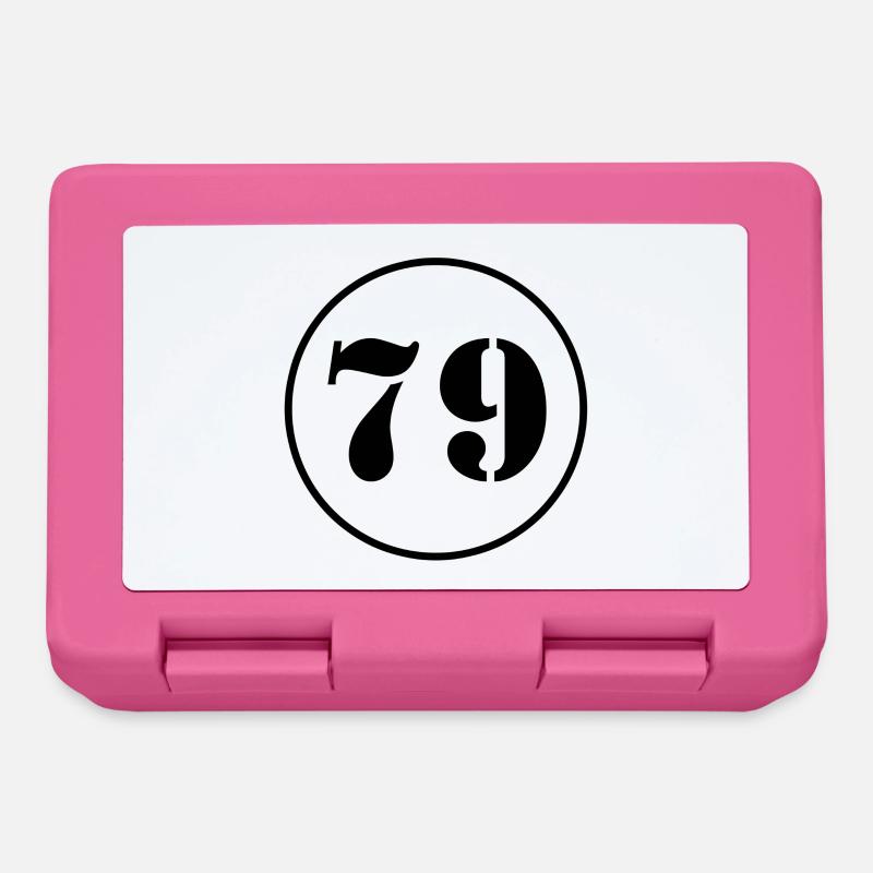 NUMÉRO 79 soixante-dix-neuf cadeau d'anniversaire - Boîte à goûter - rose