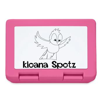 kloana Spotz-kleiner Spatz,Österreichische Dialekt - Brotdose - Pink - Vorne