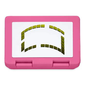 Frame Squares Graduated Green Gradient - Lunchbox - pink - Front