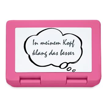 In meinem Kopf klang das besser - Brotdose - Pink - Vorne