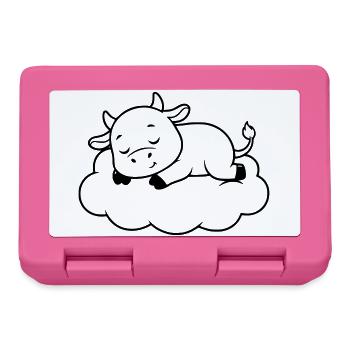 Sleeping Cow Cloud Dream Baby - Lunchbox - pink - Front