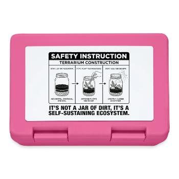 Terrarium Construction Guide: Not Just a Jar of Di - Lunchbox - pink - Front