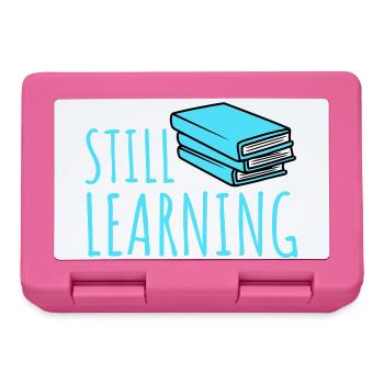 Still Learning Growth Student Motivation Saying - Lunchbox - pink - Front
