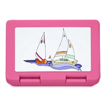 Segelboote - Brotdose - Pink - Vorne