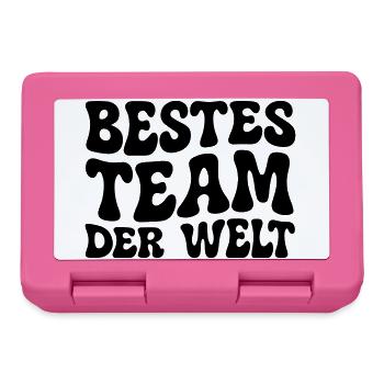 Bestes Team der Welt - Brotdose - Pink - Vorne
