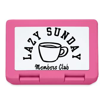 Lazy Sunday Members Club Coffee Lovers Edition - Lunchbox - pink - Front