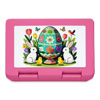 Easter Floral Egg Parade - Lunchbox - pink - Front