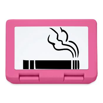 Zigarette Raucherzone - Brotdose - Pink - Vorne