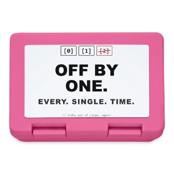 Off By One - Brotdose - Pink - Vorne