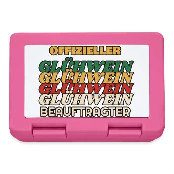 Offizieller Glühwein-Beauftragter - Retro - Brotdose - Pink - Vorne