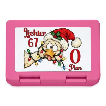 67 Lichter, 0 Plan - Chaos Lustig Xmas - Brotdose - Pink - Vorne
