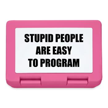 Stupid People - Brotdose - Pink - Vorne