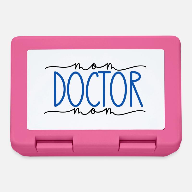 Doktor stolze Mama süßes Geschenk - Brotdose - Pink