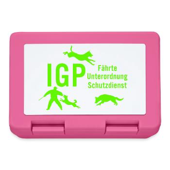 IGP Hundesport - Green - Brotdose - Pink - Vorne