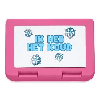 Mir ist kalt. Für die Kälte. Humor* - Brotdose - Pink - Vorne
