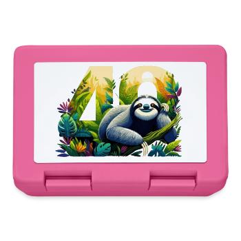 40 Years Sloth 40th Birthday Gift - Lunchbox - pink - Front