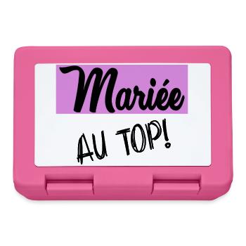 MARIEE. FUTURE MARIEE. EVJF - Boîte à goûter - rose - Devant