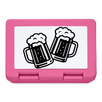 Bier Prost Bierkrug - Brotdose - Pink - Vorne