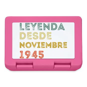 Novembre 1945 Vintage Rétro Anniversaire - Boîte à goûter - rose - Devant
